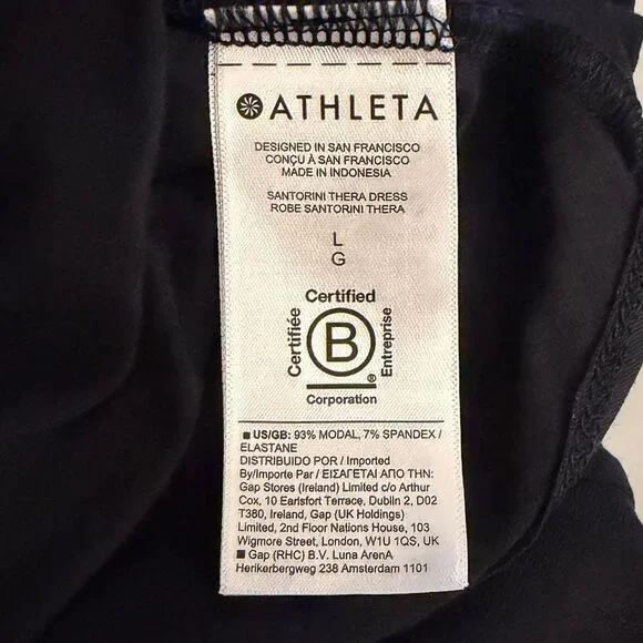 Athleta Santorini Thera Dress in Black - Size Large - Picture 3 of 6